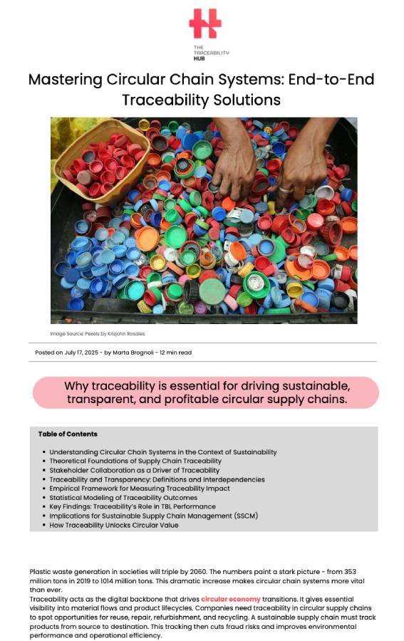 Mastering Circular Chain Systems: End-to-End Traceability Solutions