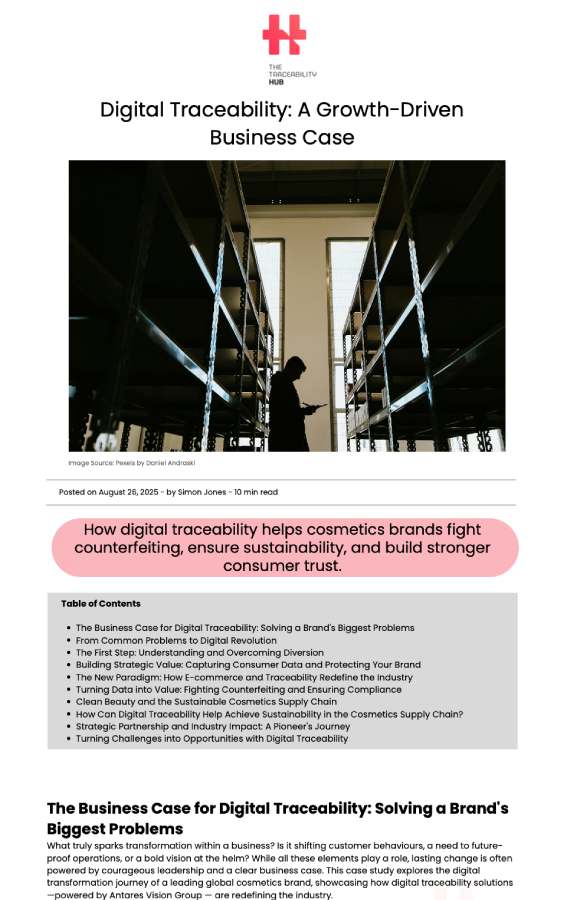 Digital Traceability: A Growth-Driven Business Case