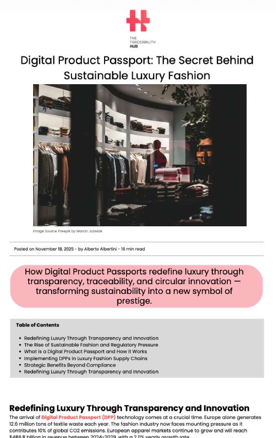 Digital Product Passport: The Secret Behind Sustainable Luxury Fashion