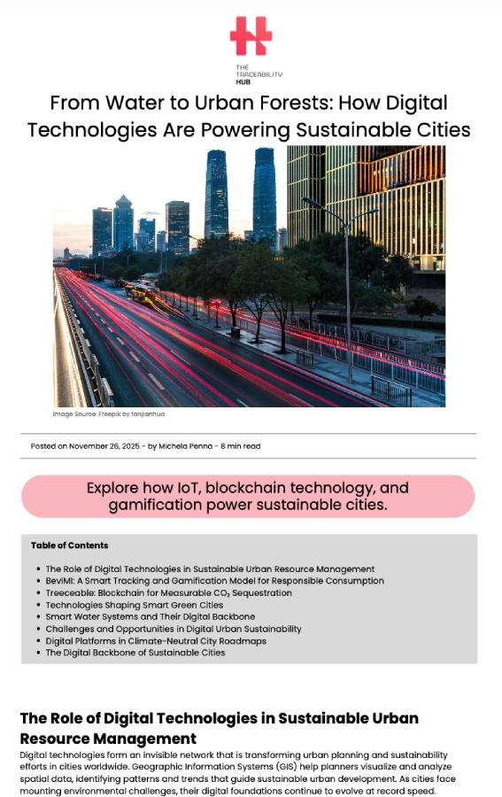 From Water to Urban Forests: How Digital Technologies Are Powering Sustainable Cities