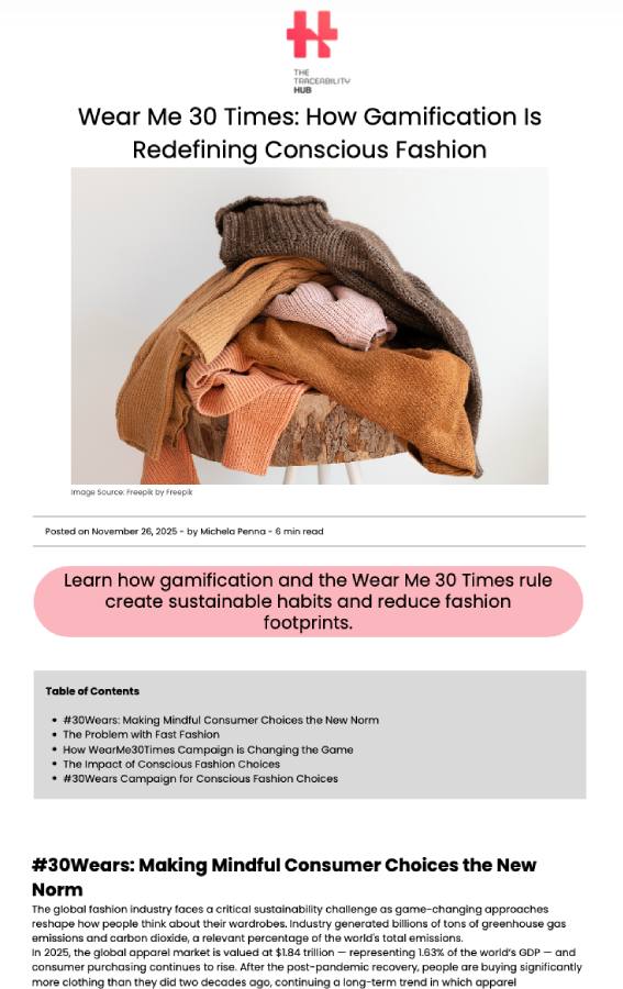 Wear Me 30 Times: How Gamification Is Redefining Conscious Fashion