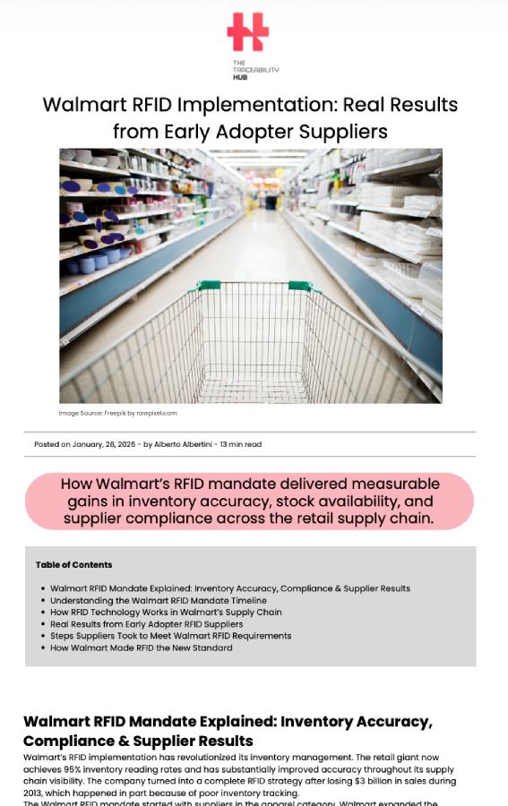 Walmart RFID Implementation: Real Results from Early Adopter Suppliers