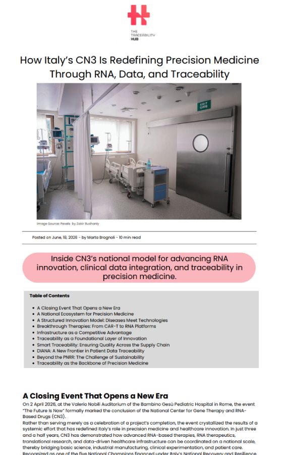 How Italy’s CN3 Is Redefining Precision Medicine Through RNA, Data, and Traceability